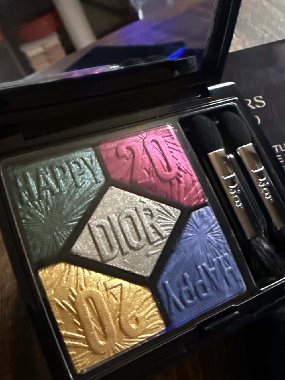 Christian Dior 2020 Metallic Eyeshadow Palette — Pink, Green, Gold, Silver, Blue